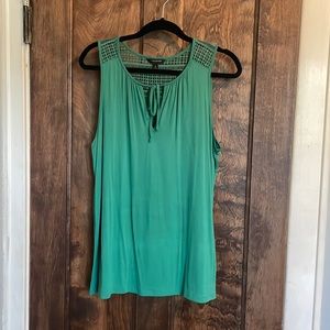 Banana Republic Factory Green Sleeveless Top - Size Medium